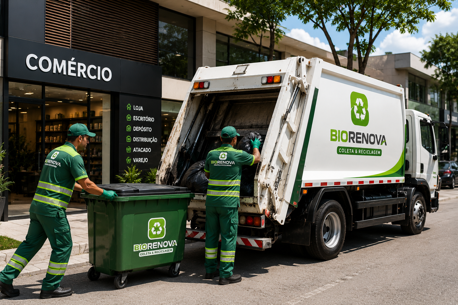Coleta de lixo comercial em Porto Seguro