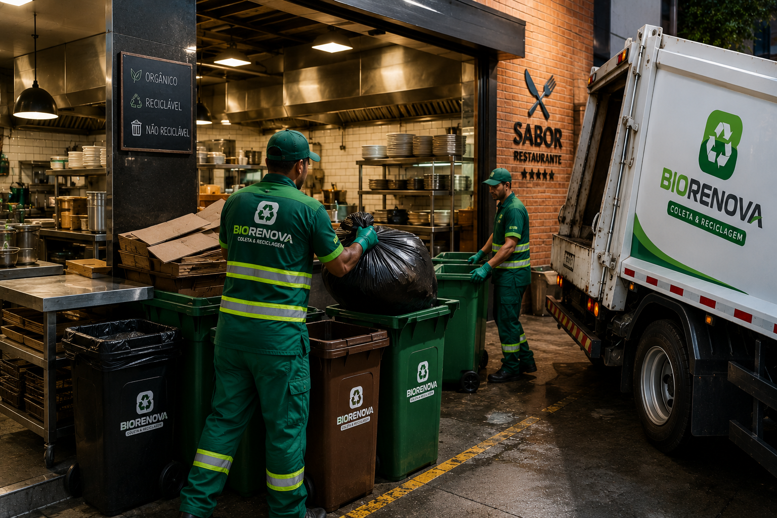 Coleta para restaurantes